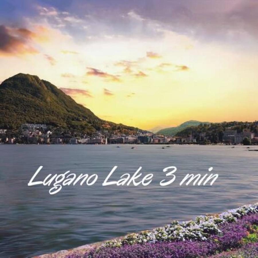 Duplex Loft In Lugano Center With Garden, Wi-Fi -By Easylife Swiss Daire Dış mekan fotoğraf